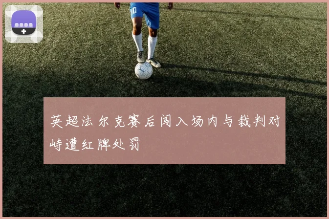 英超法尔克赛后闯入场内与裁判对峙遭红牌处罚